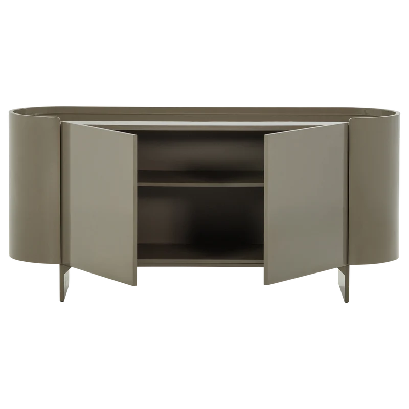 Liora TV-Möbel/Sideboard aus Hochglanzholz in Grün