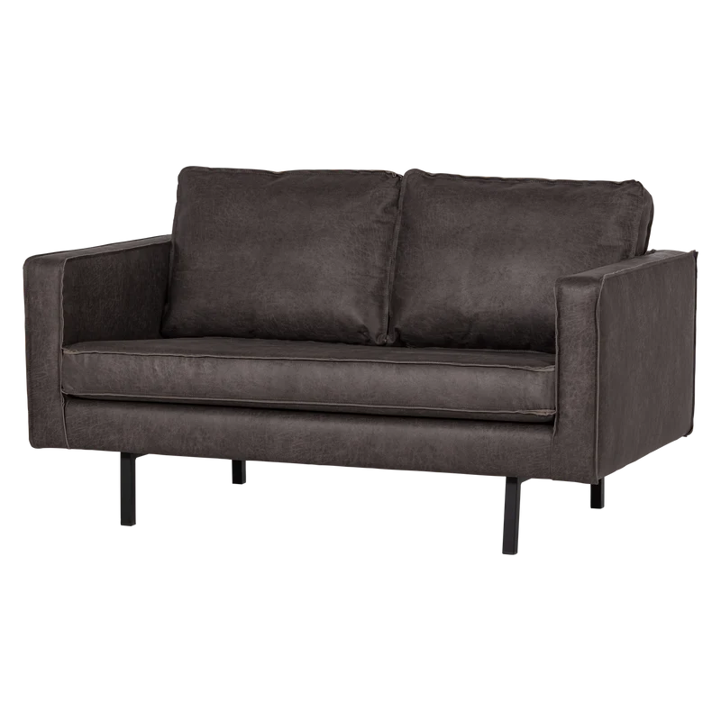 Rodeo 2-Sitzer-Sofa ecoleder schwarz