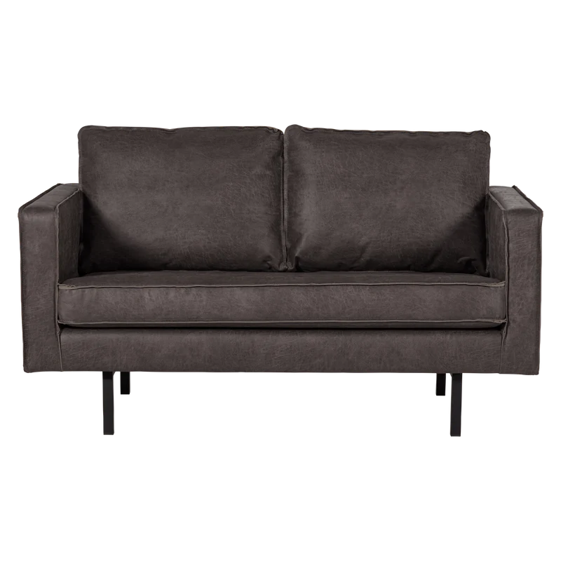 Rodeo 2-Sitzer-Sofa ecoleder schwarz