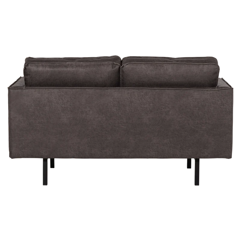 Rodeo 2-Sitzer-Sofa ecoleder schwarz