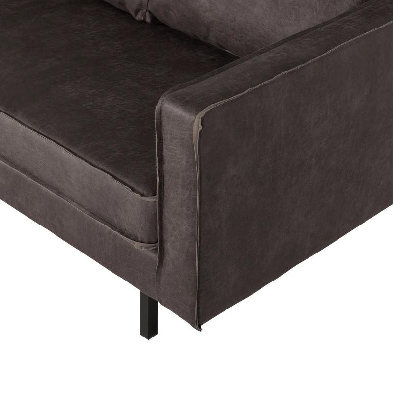 Rodeo 2-Sitzer-Sofa ecoleder schwarz