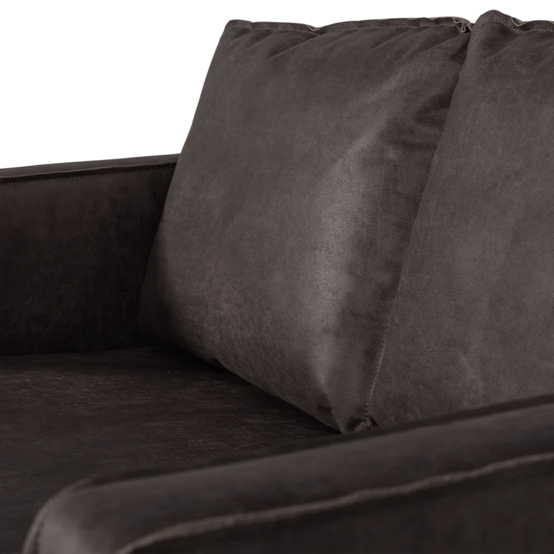 Rodeo 2-Sitzer-Sofa ecoleder schwarz