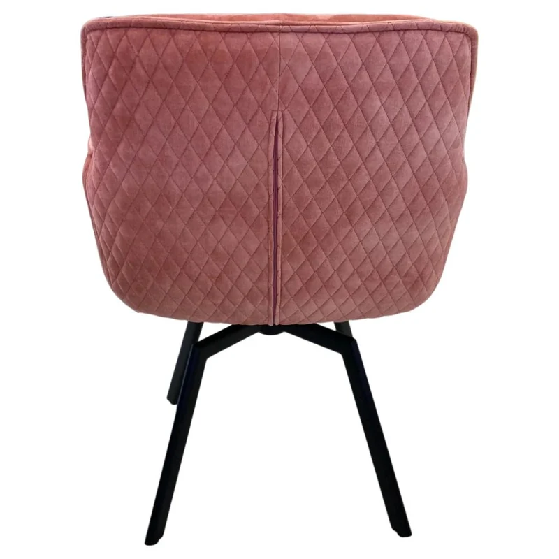 Exquisiter Drehstuhl 360° + Return-Funktion SPLENDID rose Samt