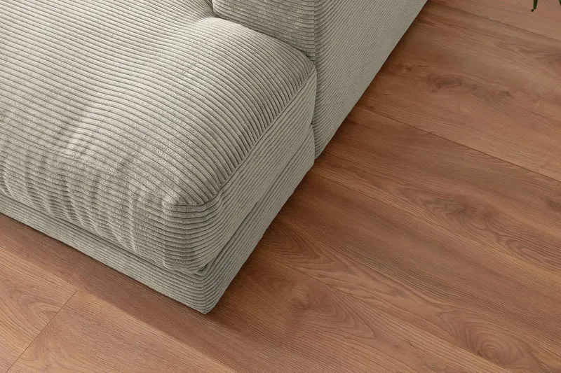 KAWOLA Big Sofa MADELINE Cord steingrau