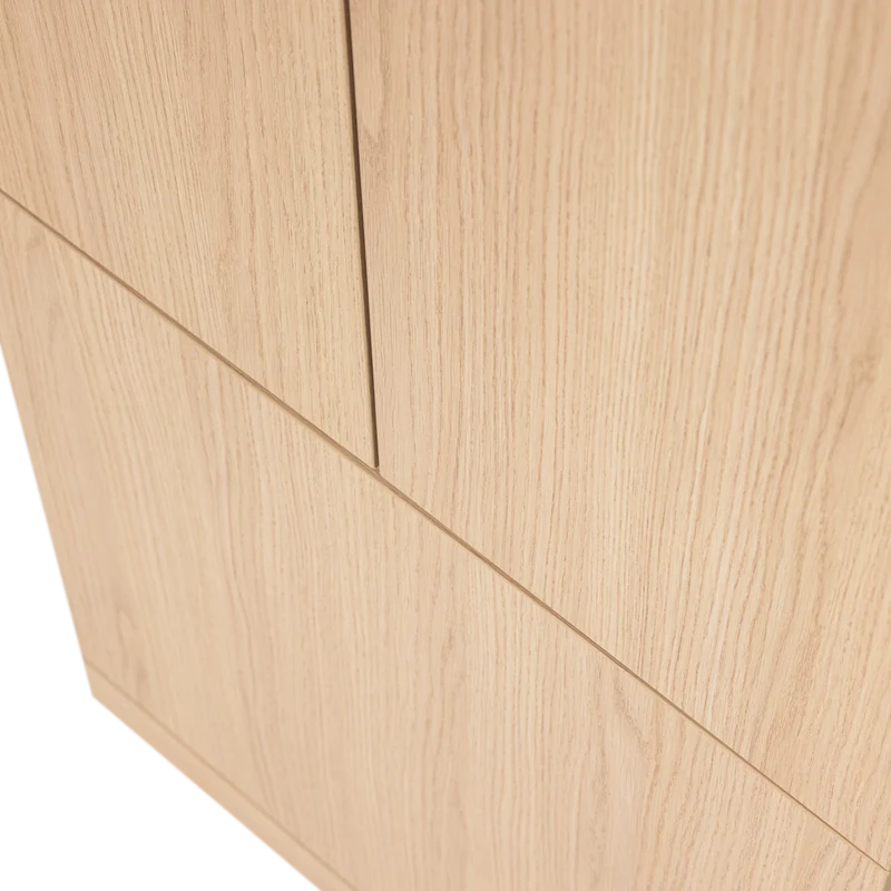 Build schmaler ablageschrank eichendekor natur 54 cm