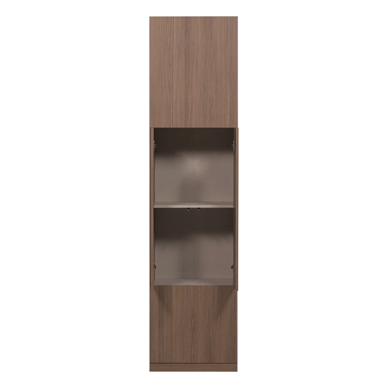 Build schmaler Ablageschrank 54 cm Eichendekor Braun