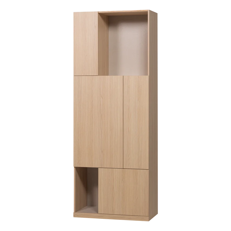 Build ablageschrank 80 cm eichendekor natur