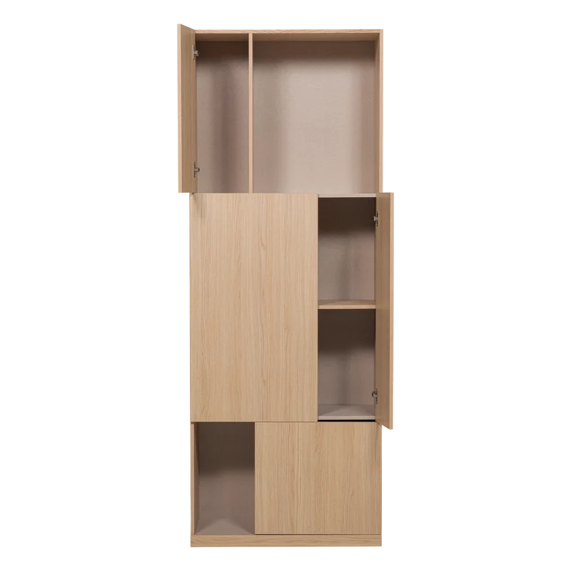 Build ablageschrank 80 cm eichendekor natur