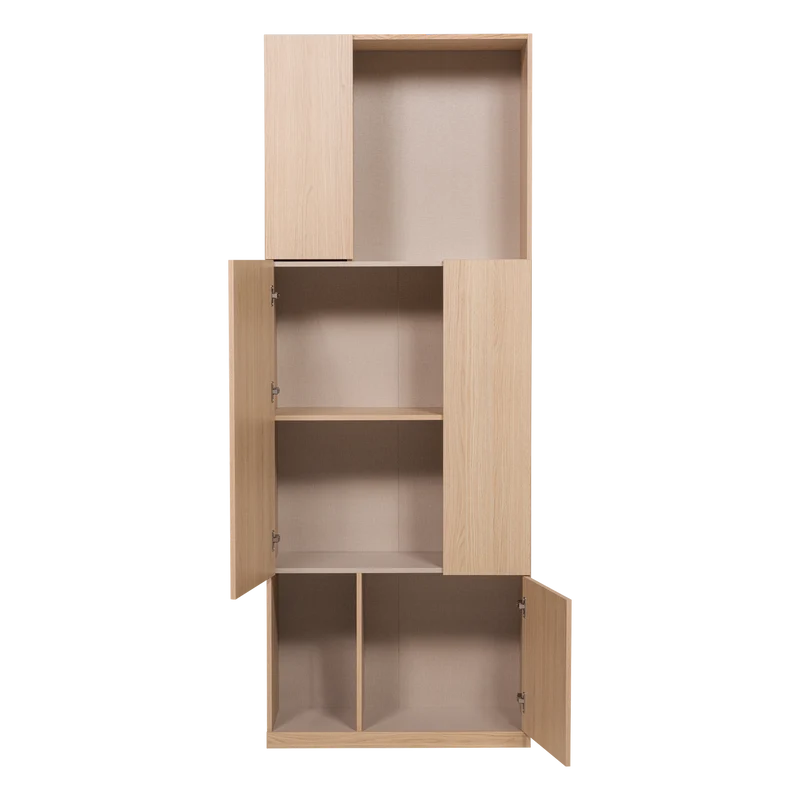 Build ablageschrank 80 cm eichendekor natur