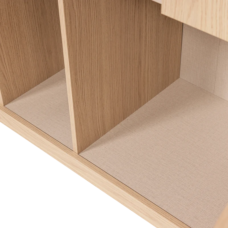 Build ablageschrank 80 cm eichendekor natur