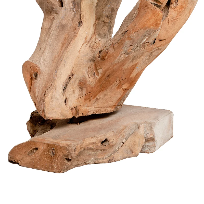 Einzigartiges Deko-Objekt DROP-DUO ca. H100-120cm Teak Unikat