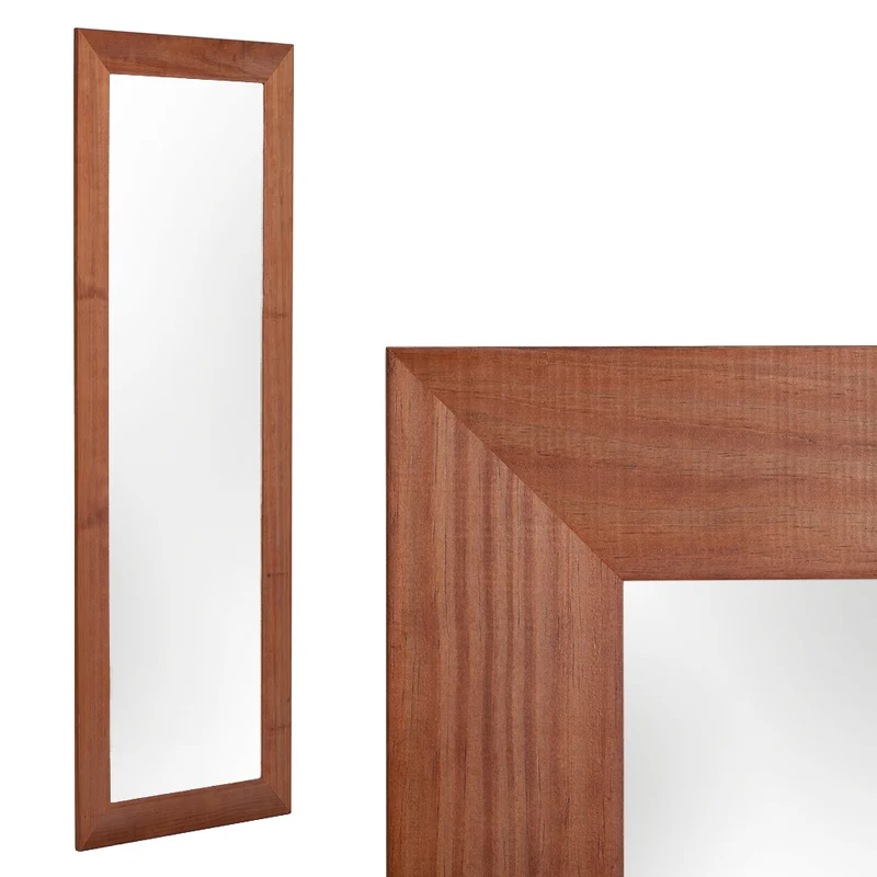Massivholz Wandspiegel MADEIRA Dark-Brown 180x70cm