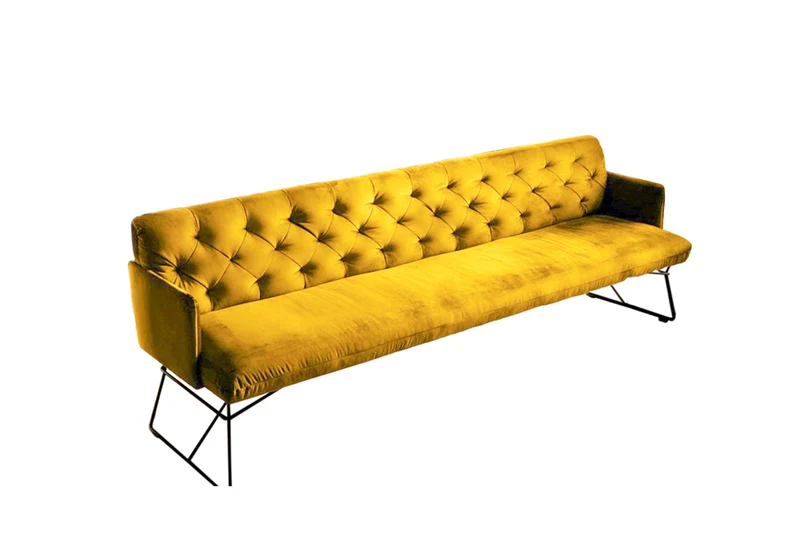 KAWOLA Esszimmerbank CHARME Velvet curry