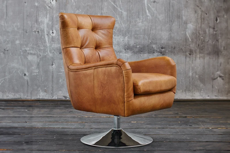 KAWOLA Sessel Relexa Leder cognac B/H/T: 69x77x95cm