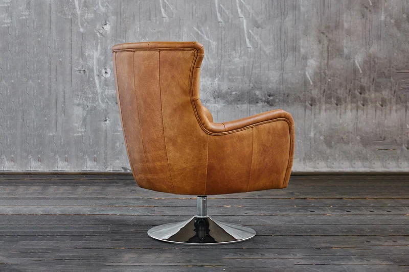 KAWOLA Sessel Relexa Leder cognac B/H/T: 69x77x95cm