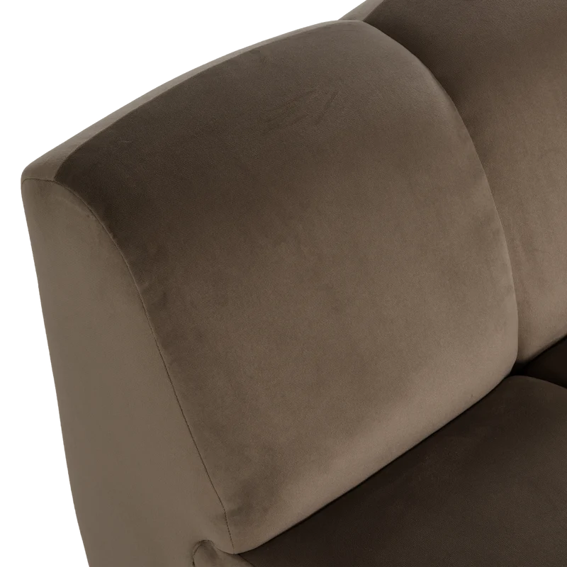 Mojo 1-Sitzer-Element Samt Taupe