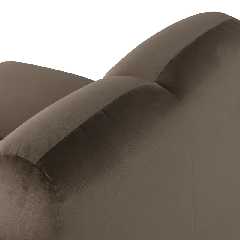 Mojo 1-Sitzer-Element Samt Taupe