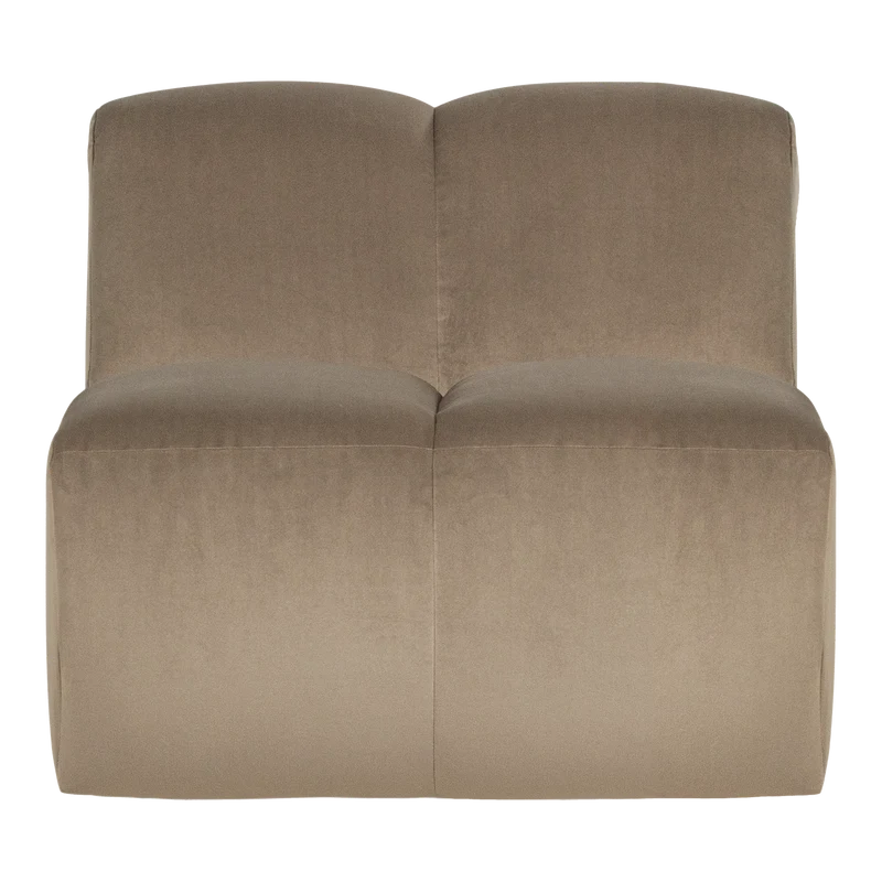 Mojo 1-Sitzer-Element Samt Khaki