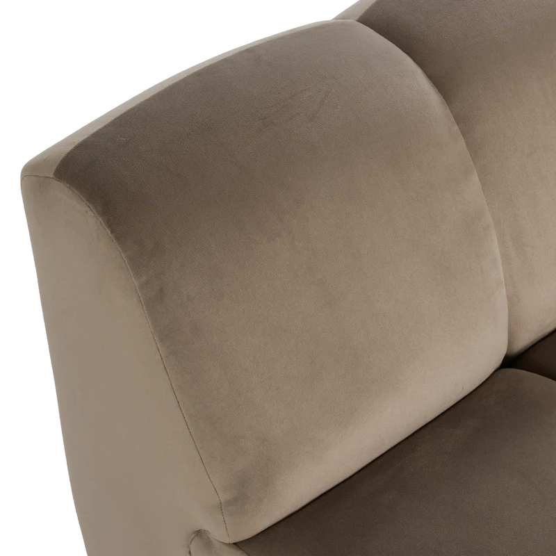 Mojo 1-Sitzer-Element Samt Khaki