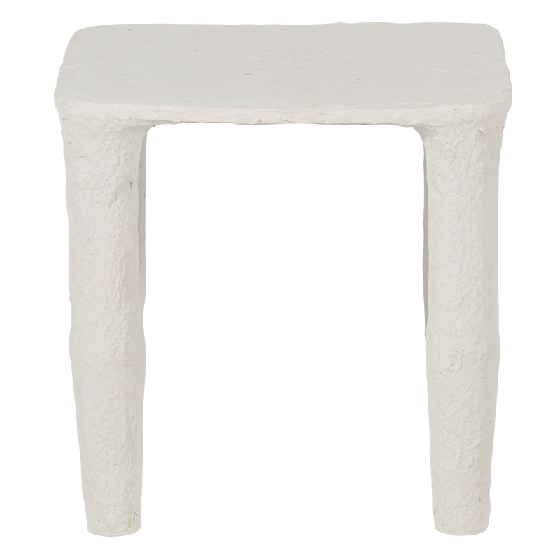 Vion niedriger beistelltisch pappmaché off white