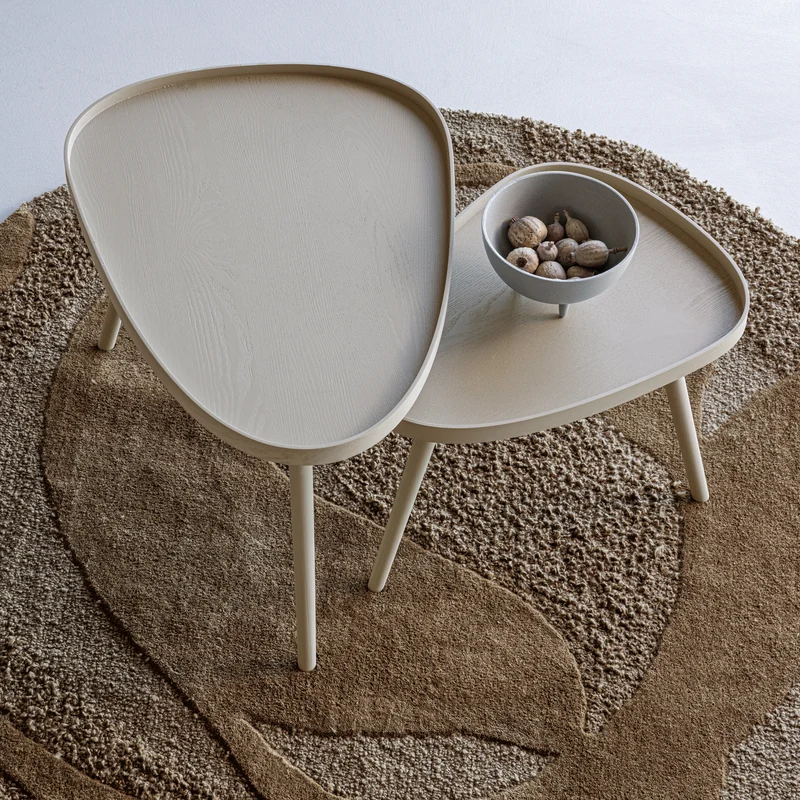 Set von 2 - Nissa Beistelltische sand