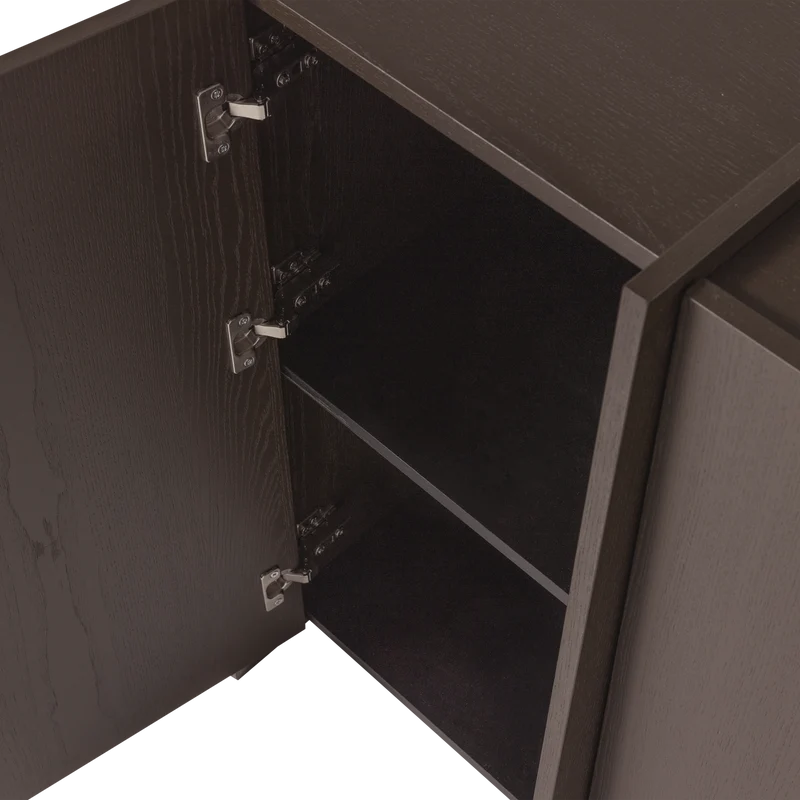 Brock 2-türen schrank asche furnier mittelbraun