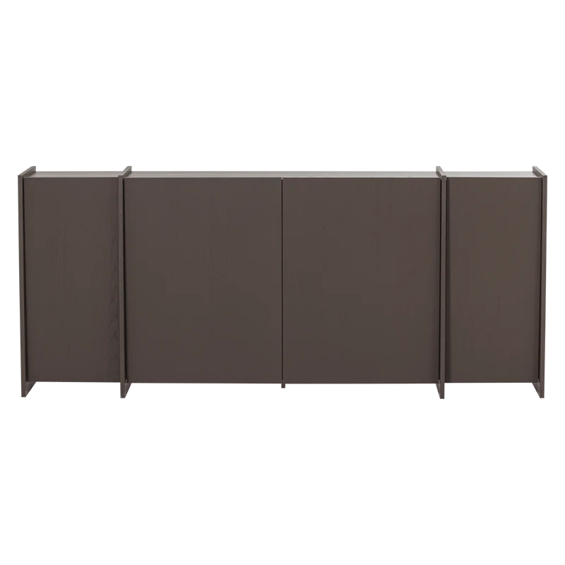 Brock kommode 200 cm asche furnier mittelbraun