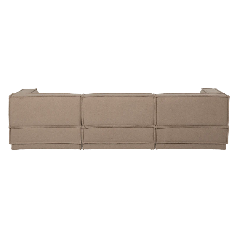 Manu chaise longue sofa rechts teddy taupe
