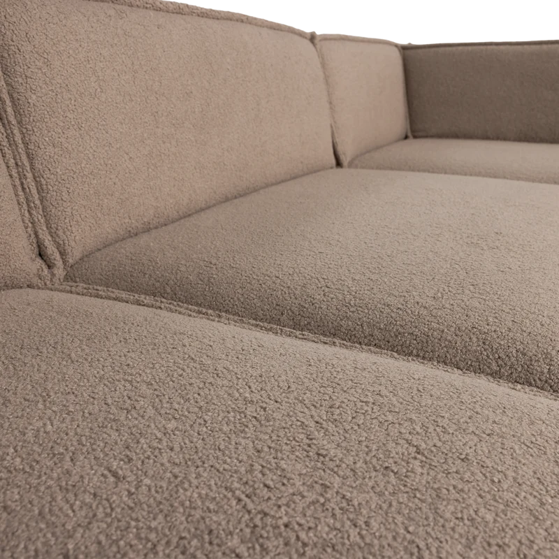 Manu chaise longue sofa rechts teddy taupe