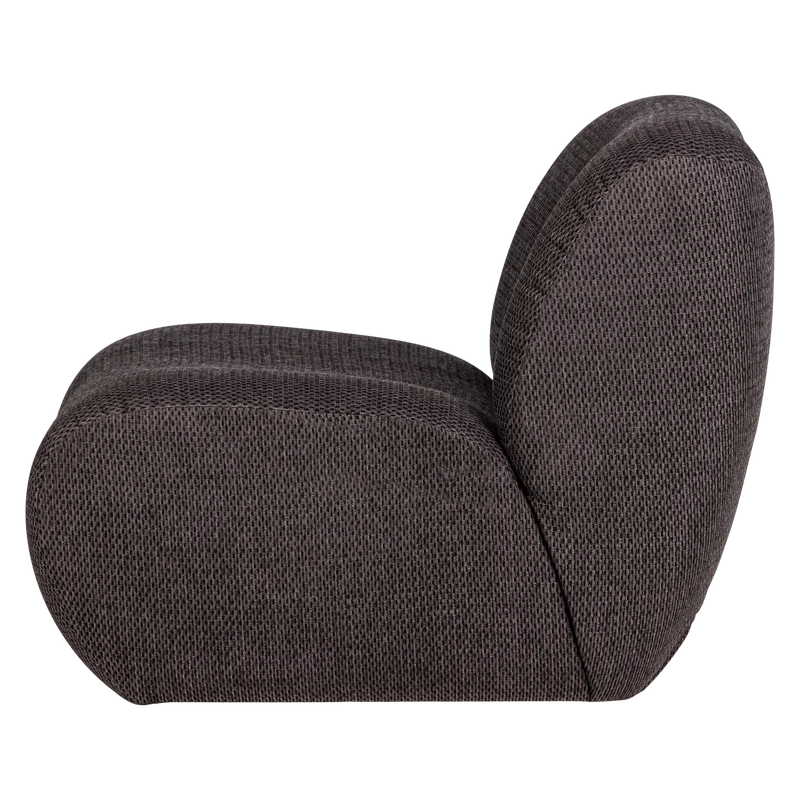 Nomu sessel grob chenille antraciet