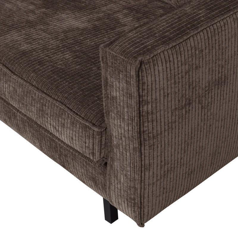 Rodeo 2-Sitzer-Sofa gerippter braun