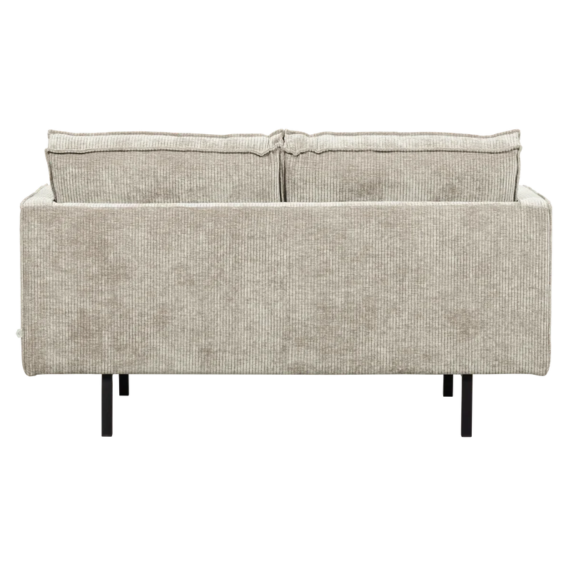 Rodeo 2-Sitzer-Sofa gerippter dunkler sand