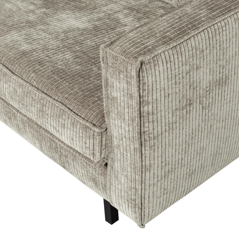 Rodeo 2-Sitzer-Sofa gerippter dunkler sand