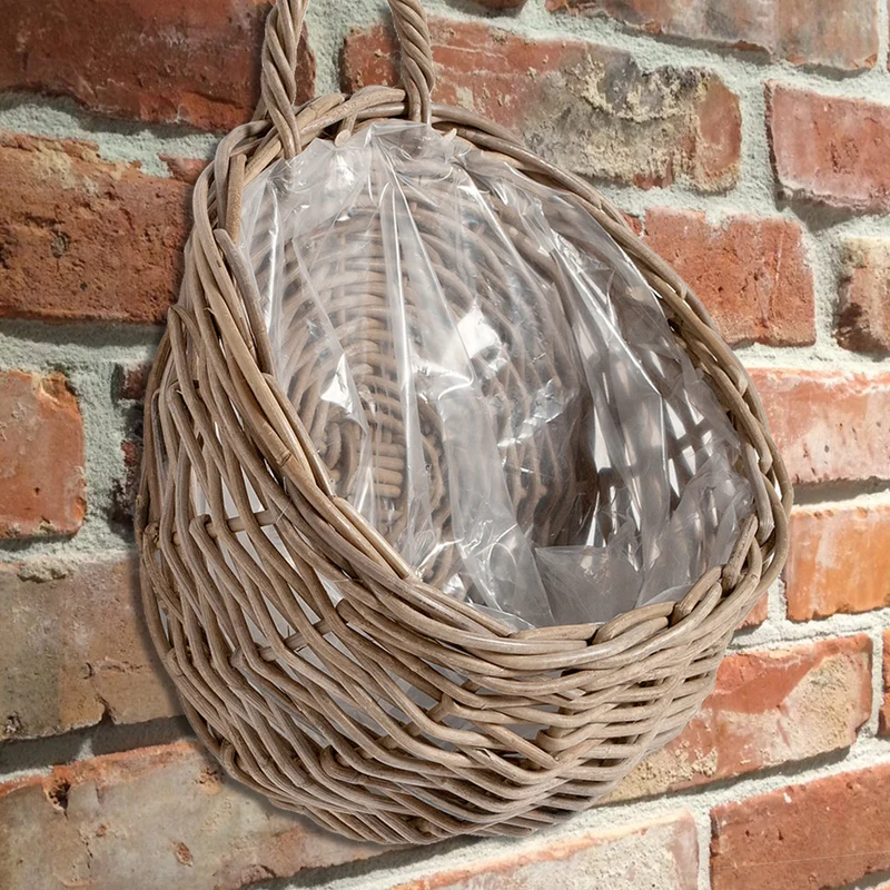Hängepflanzkorb PORUN-Small Natural Rattan