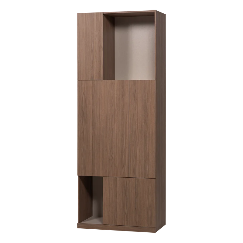 Build ablageschrank 80 cm eichendekor braun