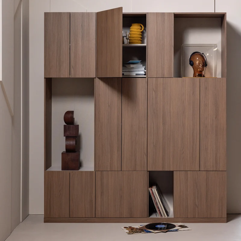 Build ablageschrank 80 cm eichendekor braun