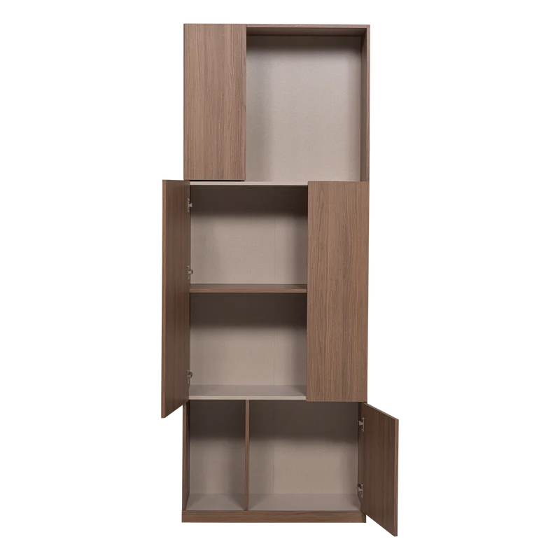 Build ablageschrank 80 cm eichendekor braun