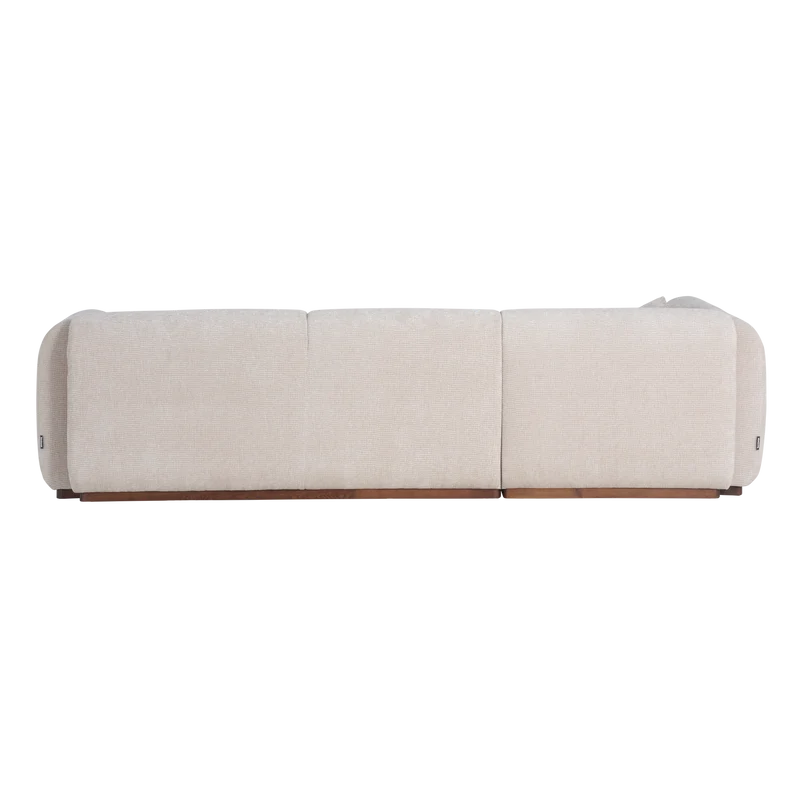 Brenvo Eckbank links Structure Velvet Sand