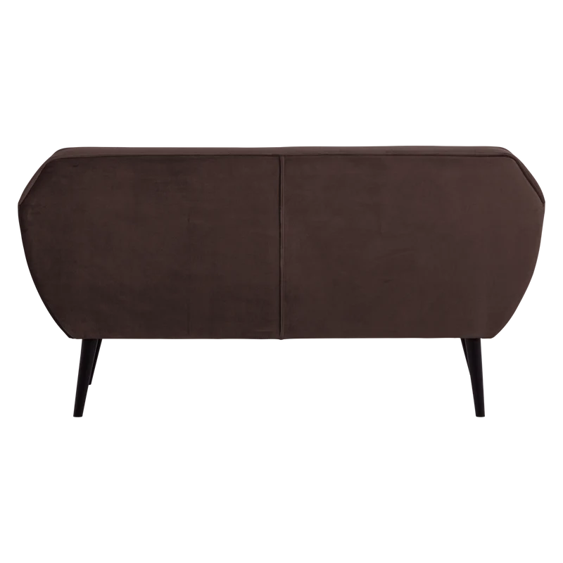 Rocco sofa 150 cm samt dunkelbraun