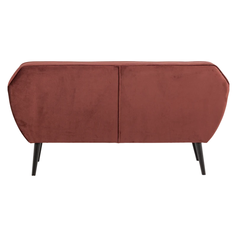 Rocco sofa 150 cm samt bordeauxrot