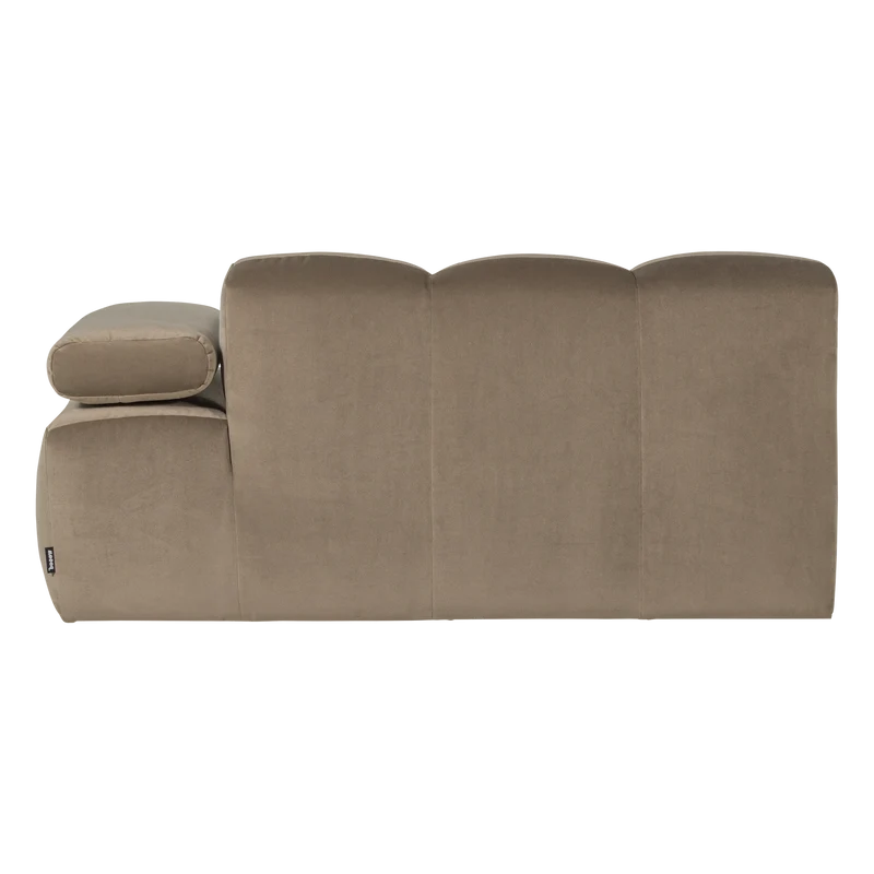 Mojo 1,5-Sitzer-Element Armlehne rechts Samt Khaki