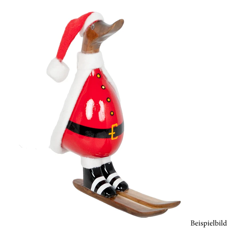 Deko-Figur DUCK SANTA Bambus