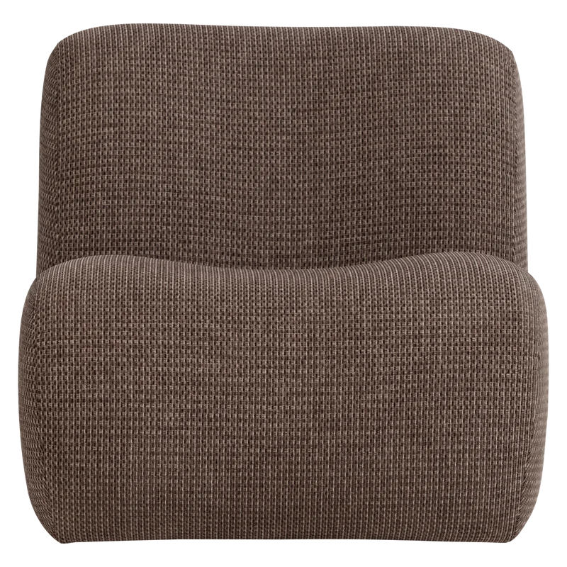 Nomu sessel grob chenille braun
