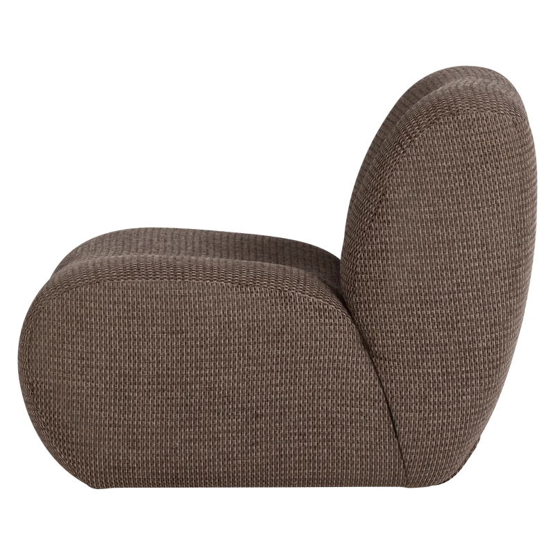 Nomu sessel grob chenille braun