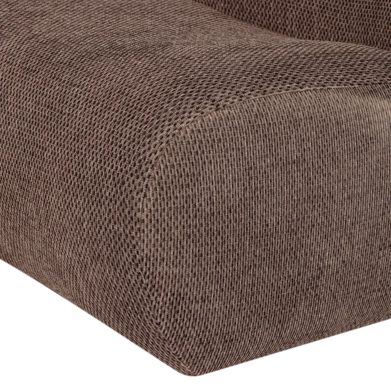 Nomu sessel grob chenille braun
