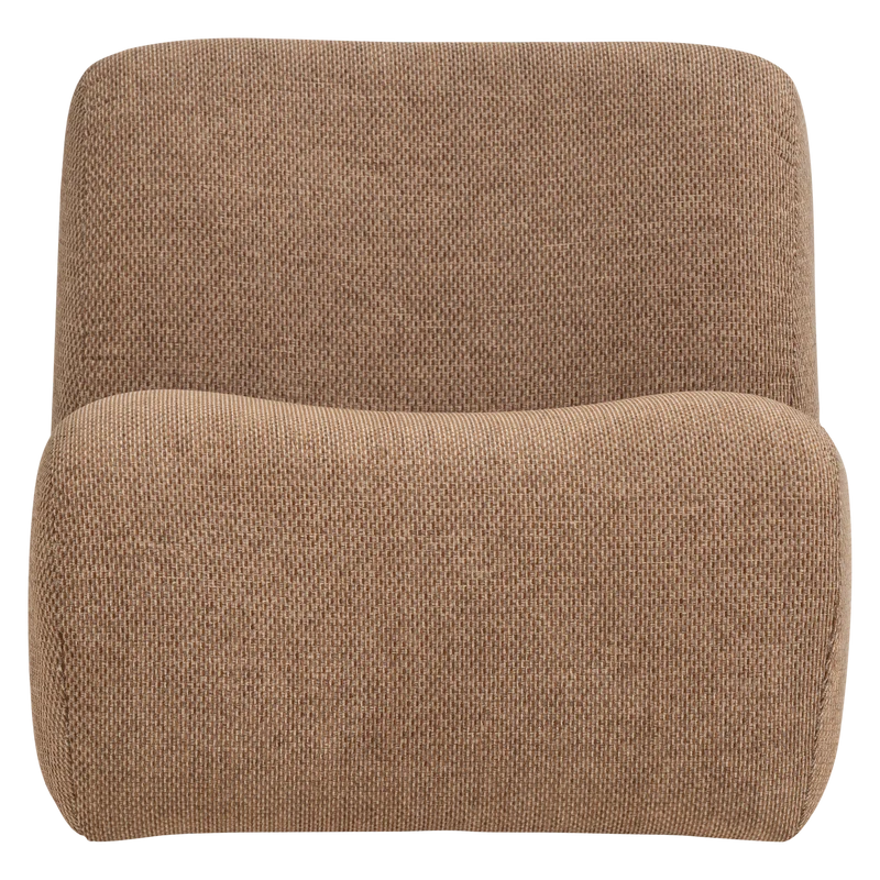 Nomu sessel grob chenille hellbraun