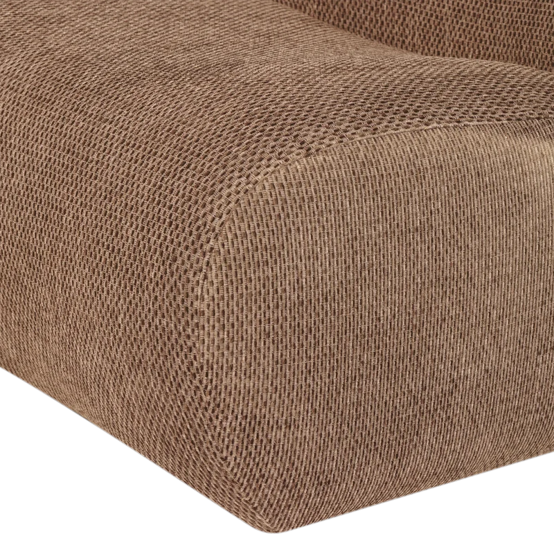 Nomu sessel grob chenille hellbraun