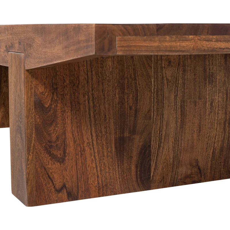 Eron couchtisch acacia holz braun