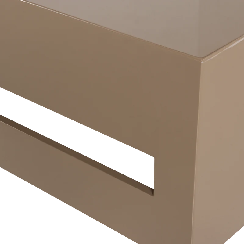 Modern couchtisch mdf holz glanz sand