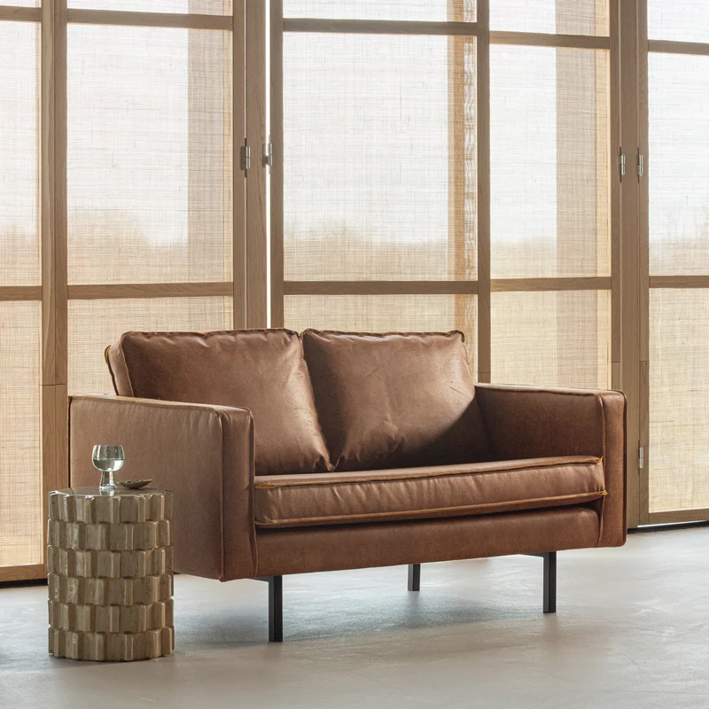 Rodeo 2-Sitzer-Sofa ecoleder cognac